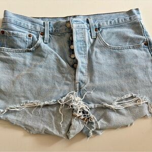 Levi's Premium Blue Denim Shorts